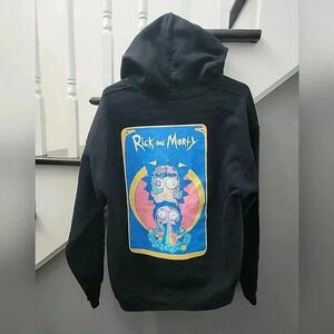 Rick And Morty Swim Sweatshirt Hoodie Men's Adult Large Graphic Pocket Comfort